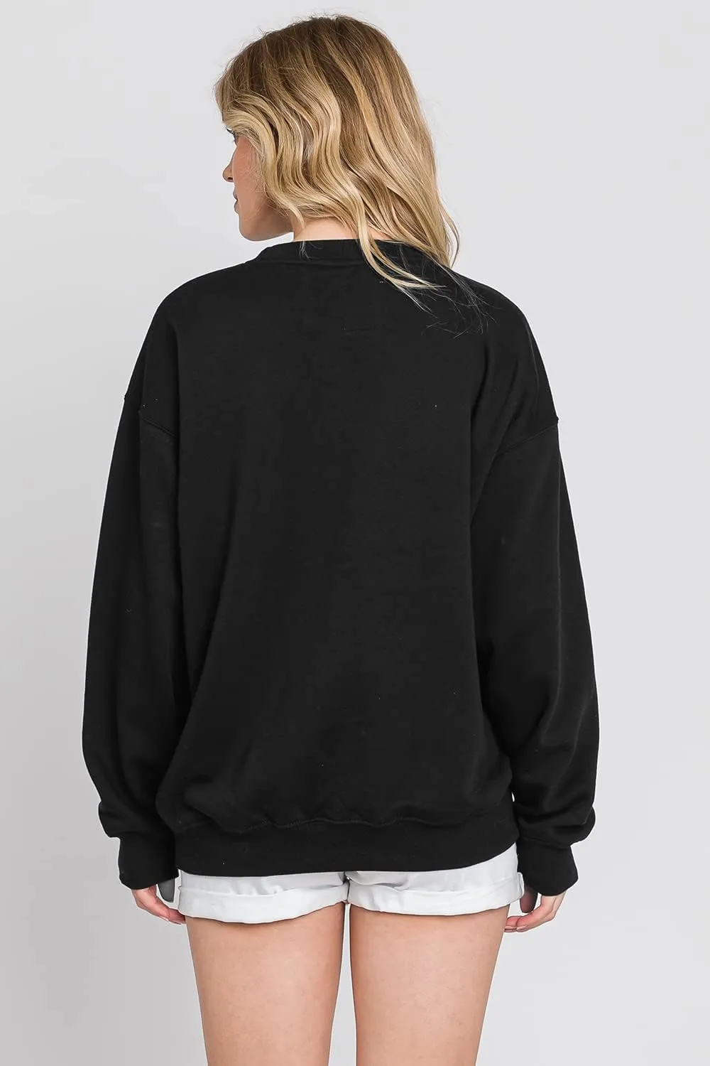 Urban Look Womens Loose Fit California and Los Angeles Fleece Sweatshirts