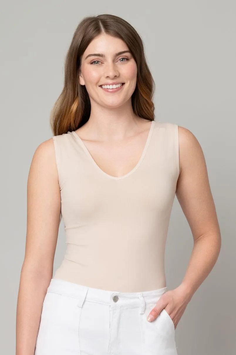 V-Neck Seamless Tank | 3 Colors