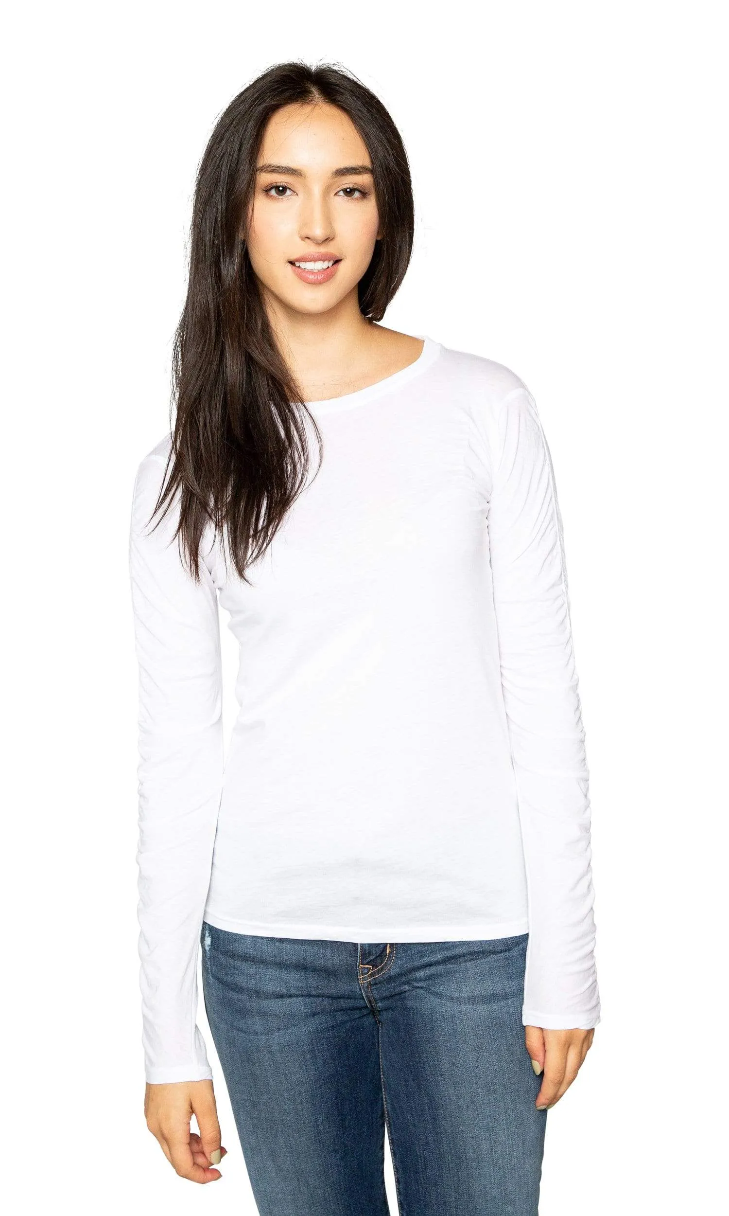 Velvet by Graham & Spencer Miss Shirred Sleeve Top