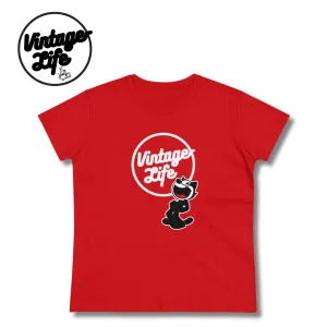 Vintage-Sealed "Vintage-Life" FELIX LOL Apparel T-Shirts Short Sleeves| Brand New Women's Fashion