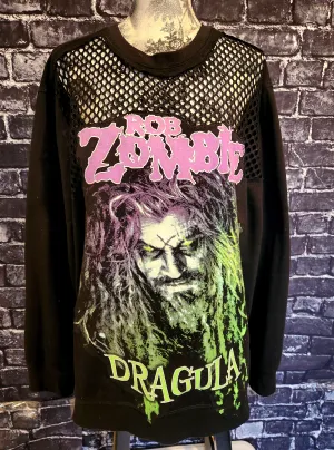 Wome s Rob Zombie reworked mesh sweater- size XL