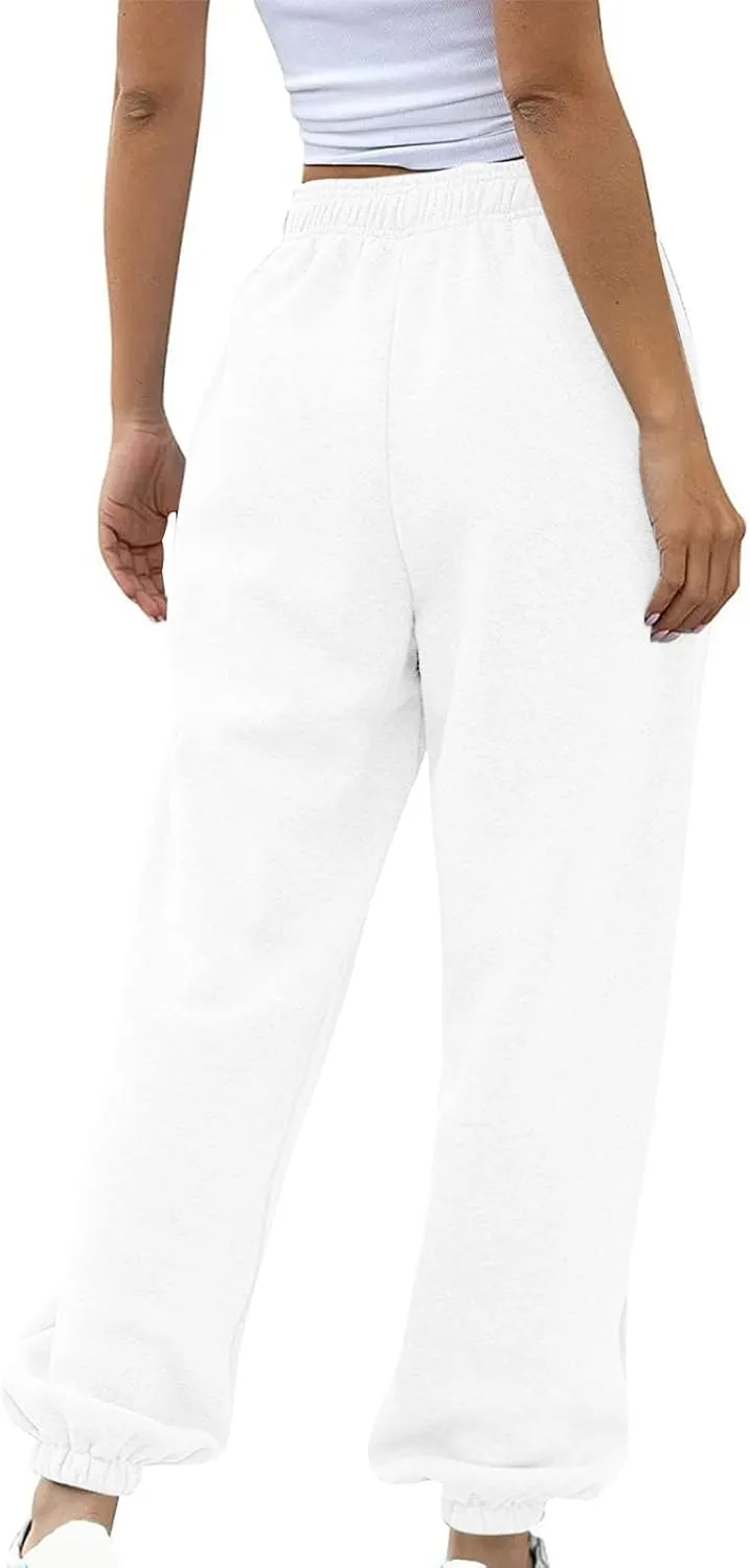 Women Cotton Linen Summer Casual Palazzo Pants Elastic Waisted Stretchy Straight Plus Size Palazzo Lounge