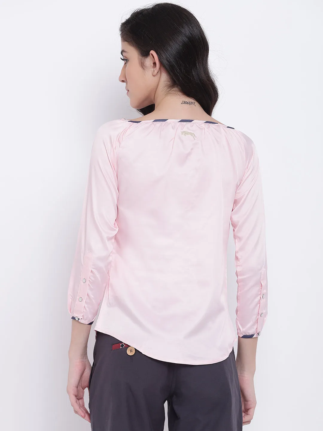 Women Pink Casual Tops