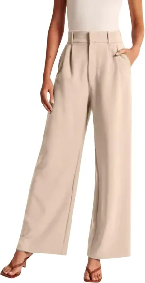 Womens Cotton Linen Summer Cropped Pants Low Waist Baggy Stretchy Slim Fit Trousers Travel