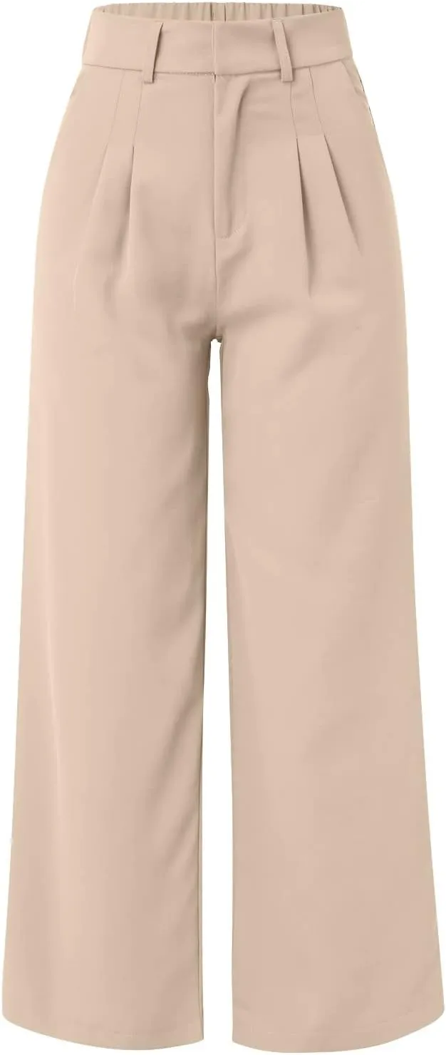 Womens Cotton Linen Summer Cropped Pants Low Waist Baggy Stretchy Slim Fit Trousers Travel