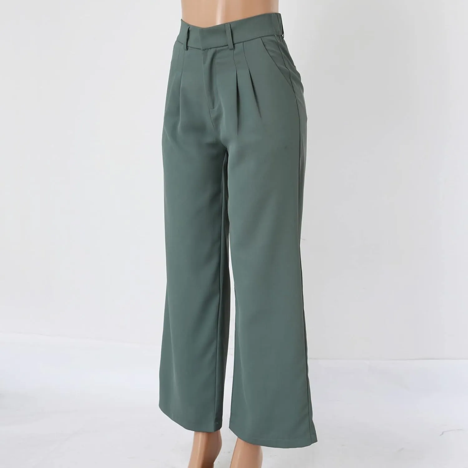 Womens Cotton Linen Summer Cropped Pants Low Waist Baggy Stretchy Slim Fit Trousers Travel