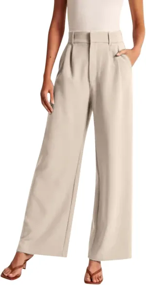 Womens Cotton Linen Summer Cropped Pants Low Waist Baggy Stretchy Slim Fit Trousers Travel