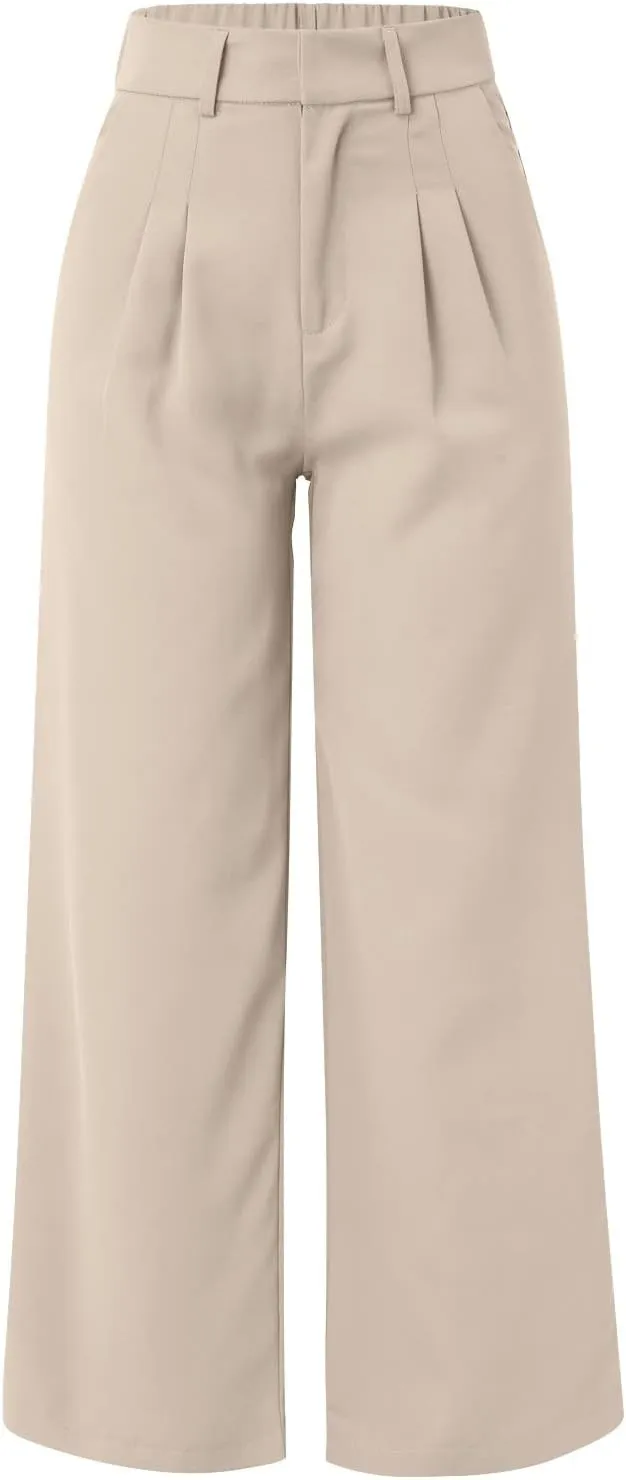 Womens Cotton Linen Summer Cropped Pants Low Waist Baggy Stretchy Slim Fit Trousers Travel