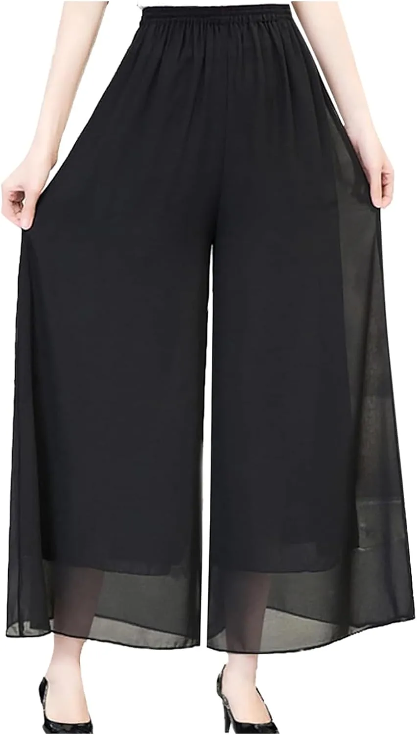 Women's Cotton Linen Summer Y2K Streetwear Palazzo Pants High Waist Stretchy Slim-Fit Palazzo Lounge Pants