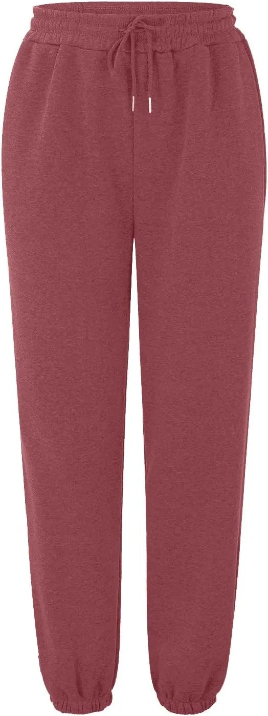 Womens Linen Blend Summer Lightweigt Palazzo Pants Elastic Waist Baggy Stretchy Slim-Fit Pants Beach