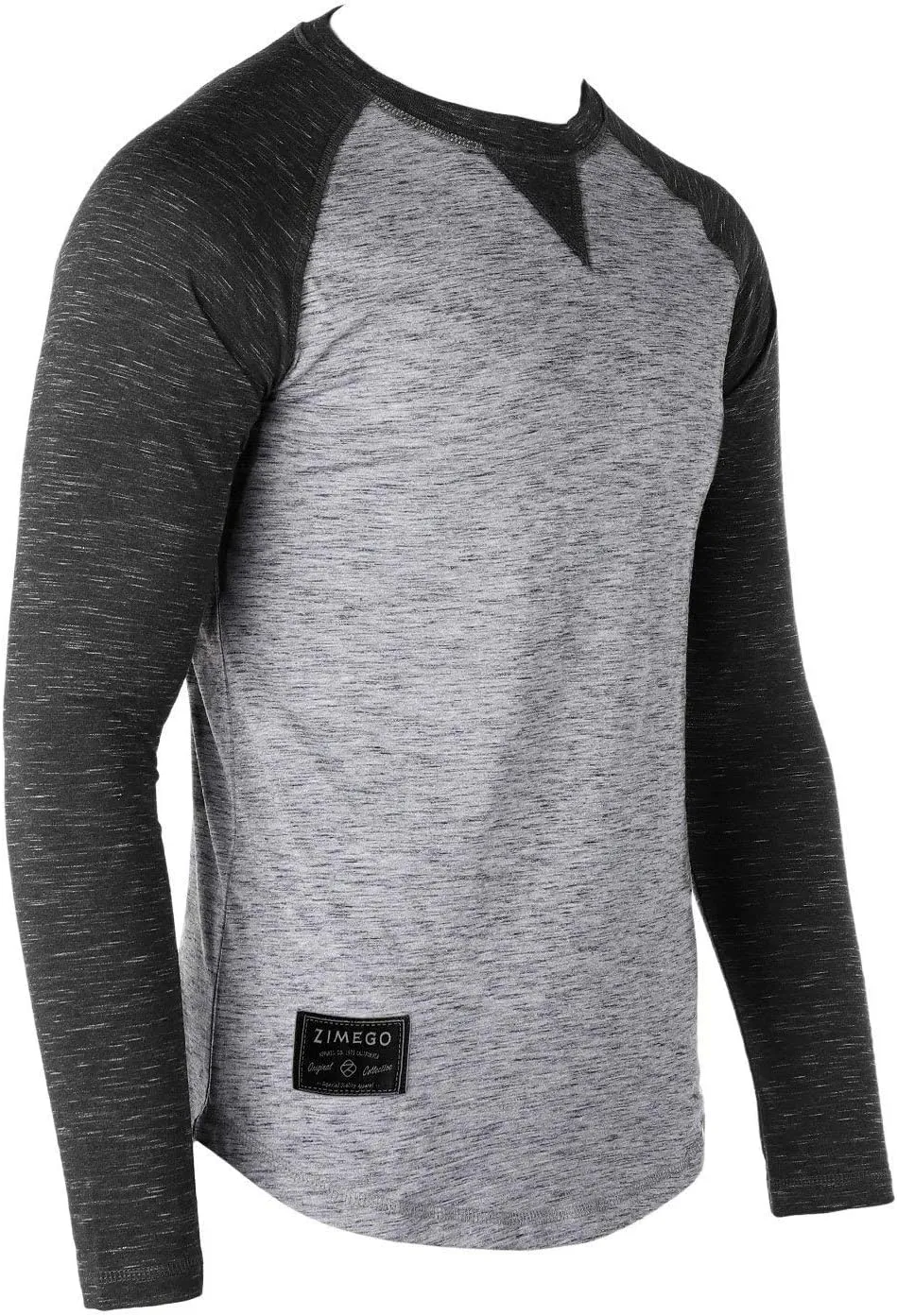 ZIMEGO Men's Long Sleeve T-Shirts Athletic Muscle Slim Fit Basic Tee