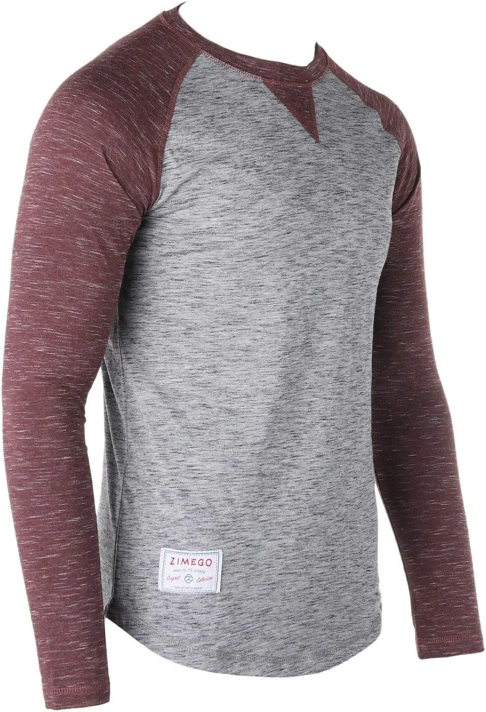 ZIMEGO Men's Long Sleeve T-Shirts Athletic Muscle Slim Fit Basic Tee